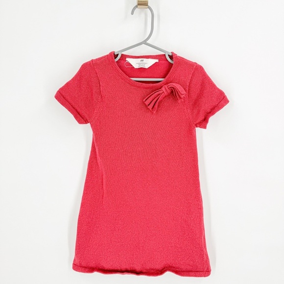 H&M Red Casual Dress Crew Neck Short Sleeve - Picture 1 of 3